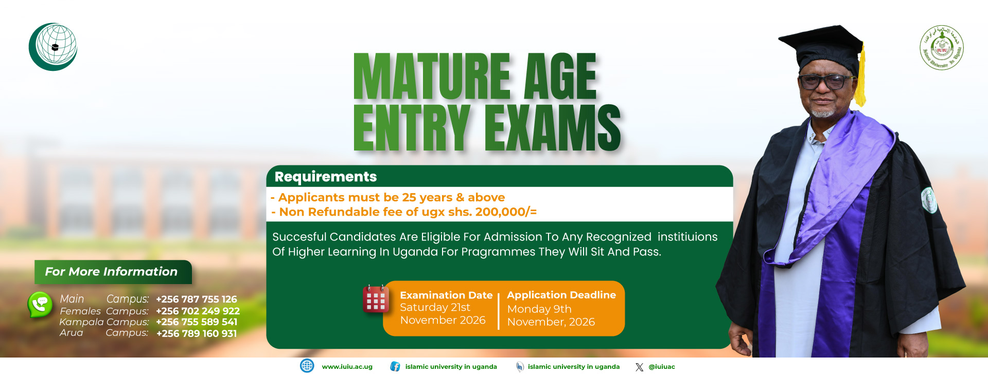 Mature Age 2026